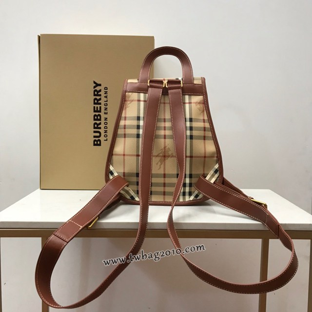 Burberry專門店新款中古馬仔料雙肩背包 巴寶莉女款後背包 yxb1141